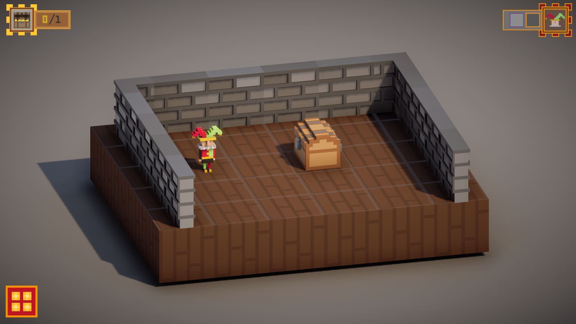 Castle Caper Crew - Mojo Gamedesign door Joppe Monnens - voxel-art puzzelgame JEF festival Antwerpen, screenshot 1