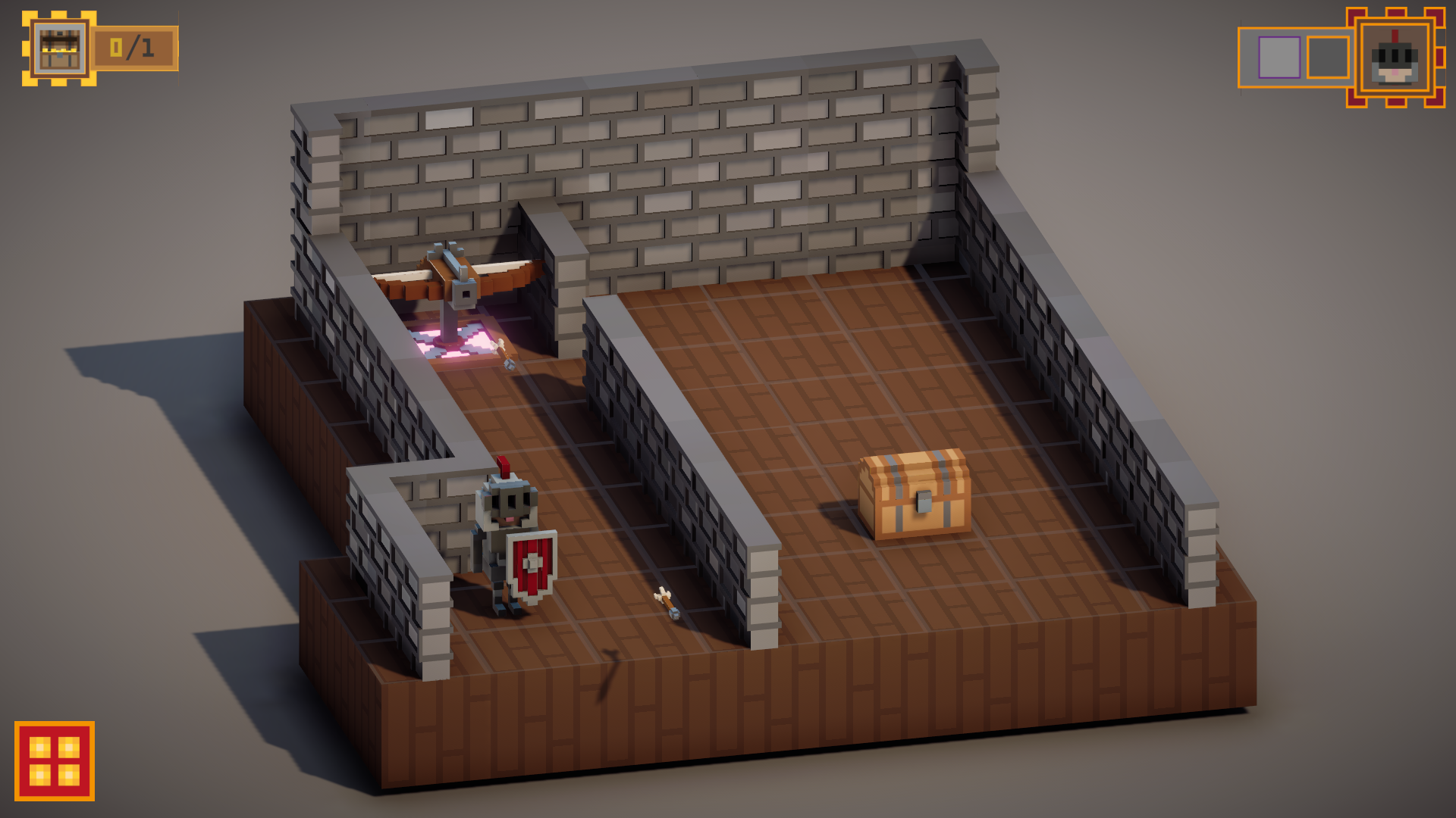 Castle Caper Crew - Mojo Gamedesign door Joppe Monnens - wisselen tussen personages gameplay, screenshot 2